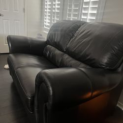 Dark Brown Sofa, Loveseat and Chair