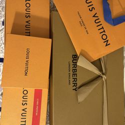 Louis Vuitton and Burberry EMPTY BOXES FOR SALE 