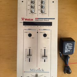 Vestax PMC-06 Pro DJ Mixer – Fully Working (Includes AC Adapter)