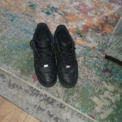 Black Air Force Ones Size 10