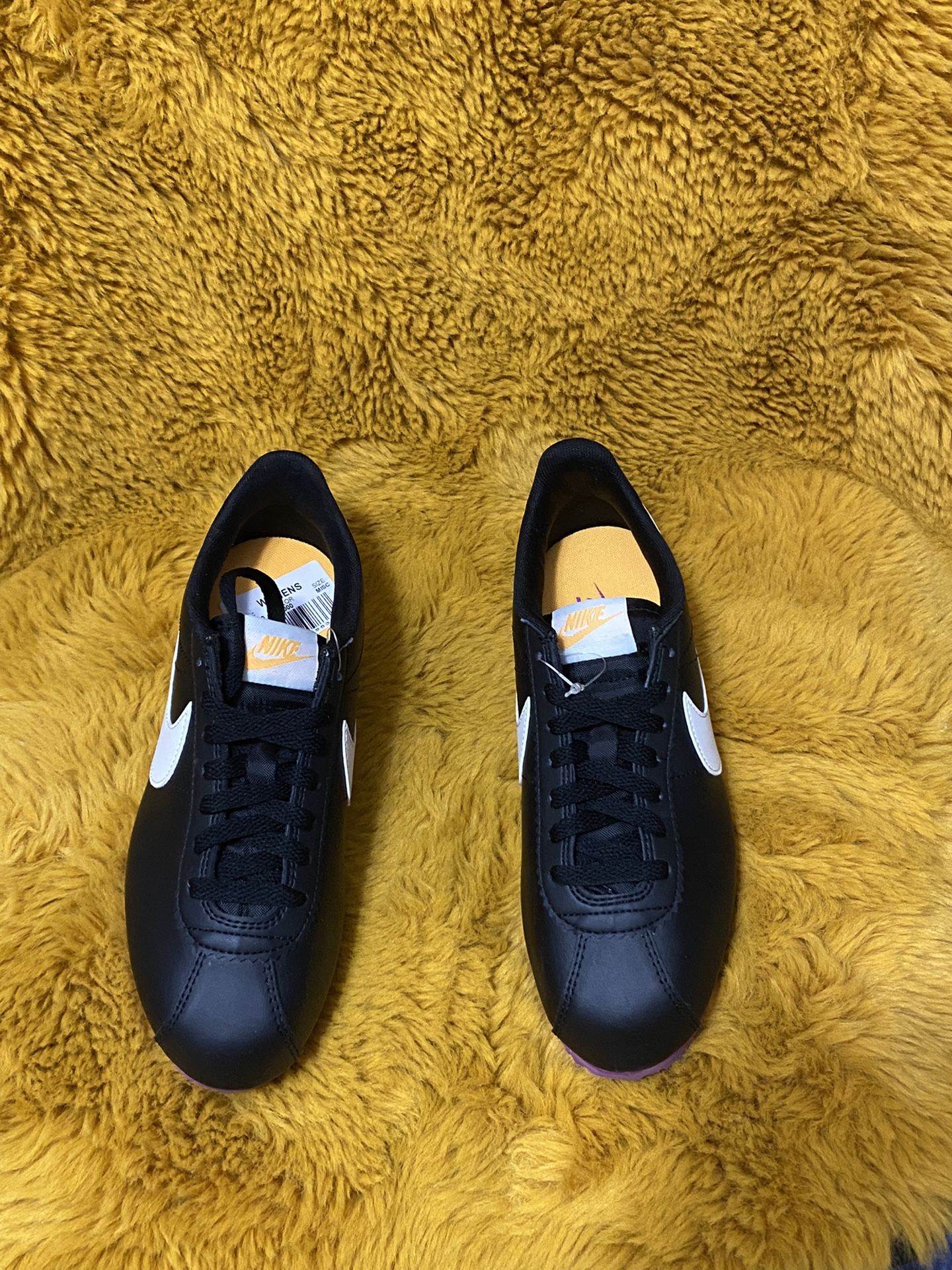 Nike Classic Cortez Black Laser Orange Vivid Purple 807471-022 Not Original Box