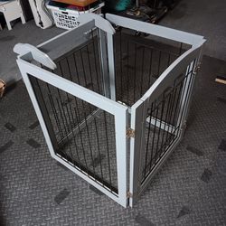 Very Nice Wooden Dog Gate,  Please Check Out All The Pictures 
