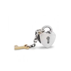 PANDORA Key To My Heart Two-Tone Charm  .925 Sterling Silver & 14ct Gold 
