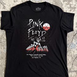 Pink Floyd The Wall Reprint Concert T-Shirt Los Angeles February 1980 Size 2XL