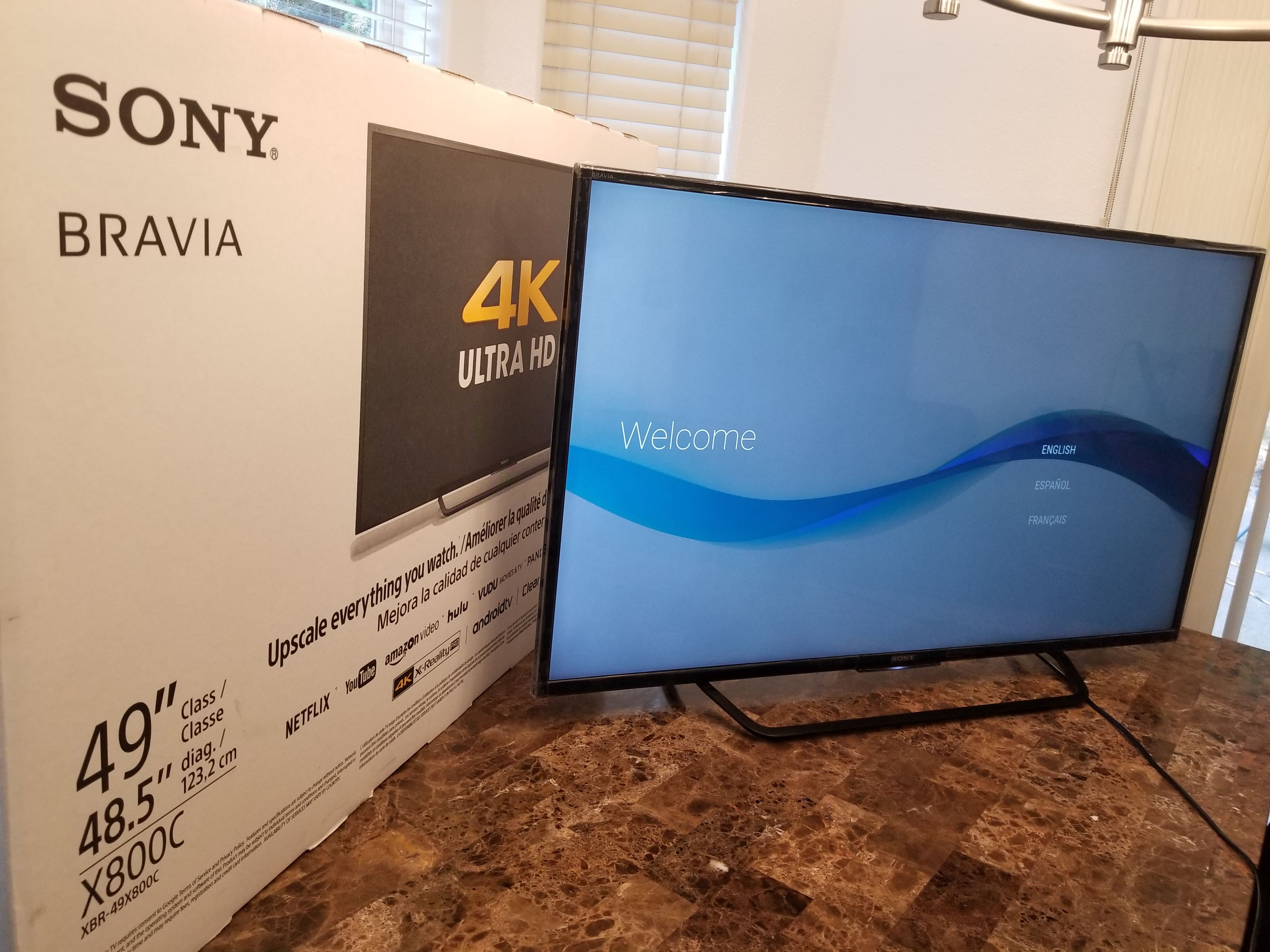 Sony Android TV 4k UHD smart tv with android play store like new