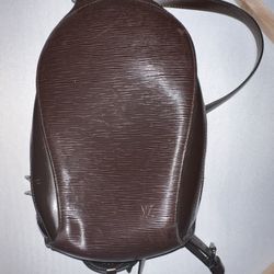 Louis Vuitton Dark Brown Mabillon Epi Leather Backpack (Authentic Pre-Owned) Handbag