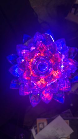 Custom LED glass flower