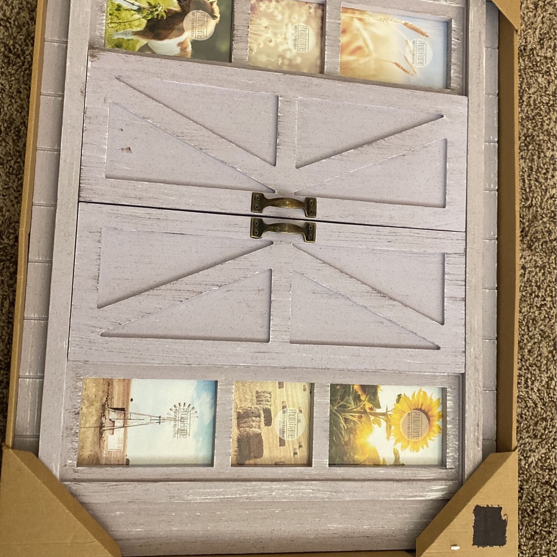 Barn Door Style Picture Frame