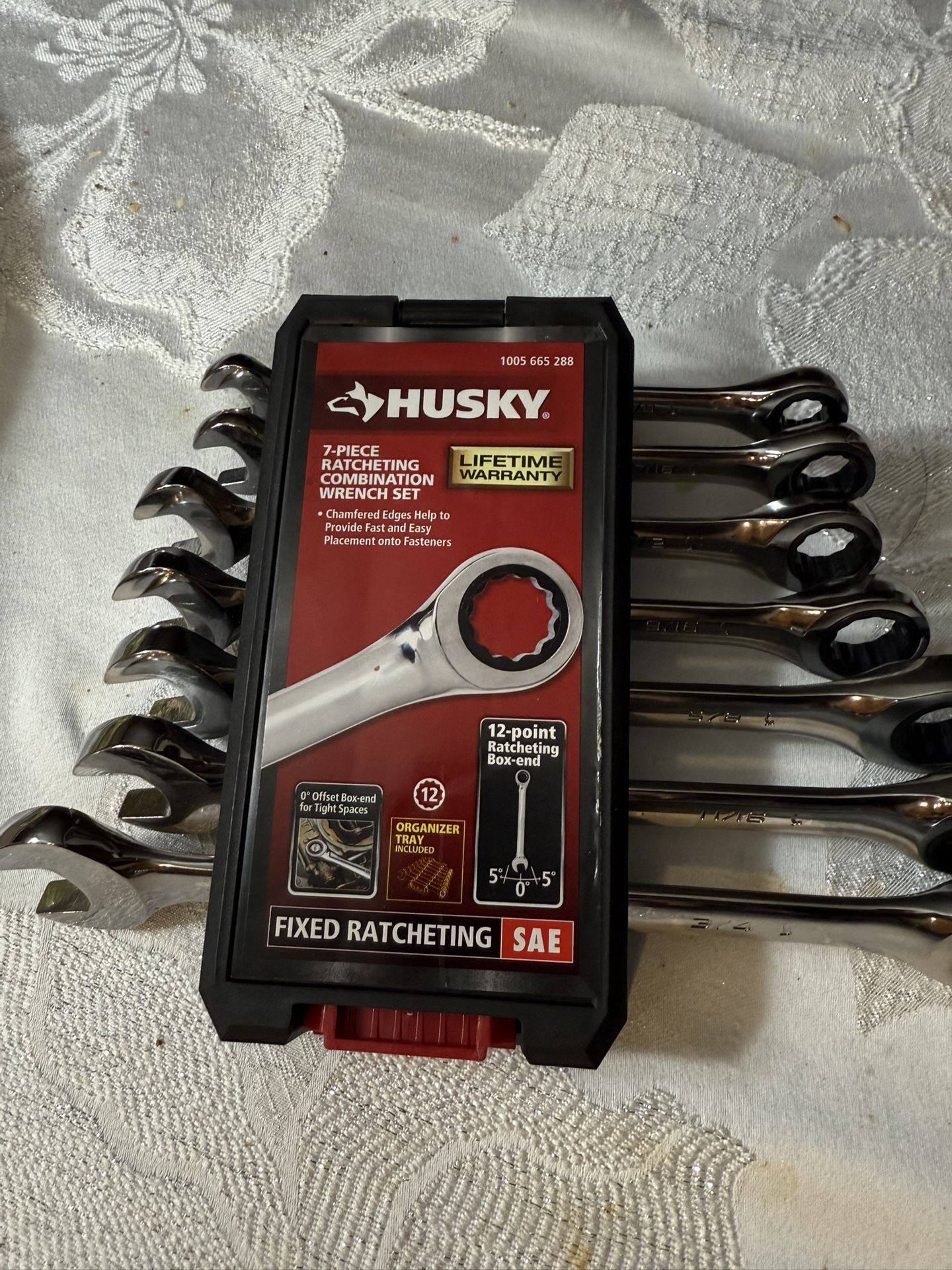 Reversible Ratcheting MM Combination Wrench Set (7- Piece) by Husky