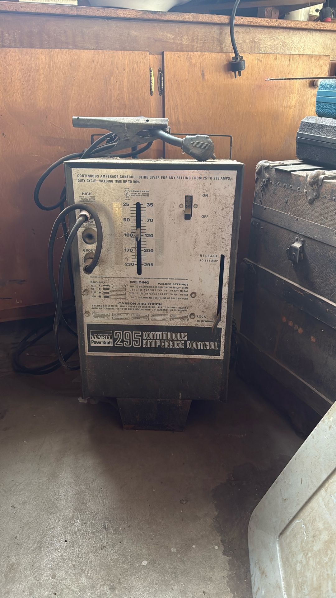 Montgomery Ward power kraft 295 continuous amperage control