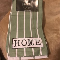 3 Market Finds Kitchen Towels Green 