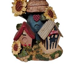 Vintage Home Interiors Birdhouse Figurine