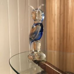 Murano Style Vintage Glass Owl