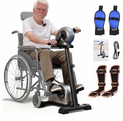 RXLONE Pedal Exerciser with Arm and Leg Attachments