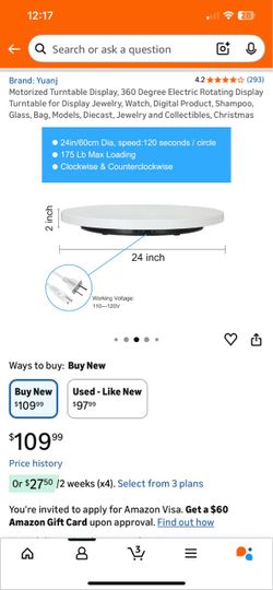 Motorized Turntable Display