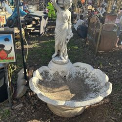 Large Victorian Double Jug Concrete Fountain