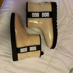 Clear fur Uggs