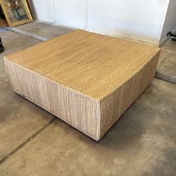 Large, Rattan Ottoman, 45W” x 45”D x 16”H - quantity 2, $150 for used one, $200 for new one.