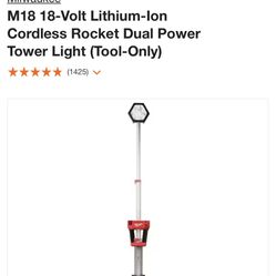 Milwaukee—Ion Cordless Rocket Dual Power Tower Light (Tool-Only