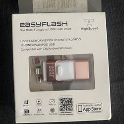 Easyflash 3 in Multi Functions USB Flash Drive 128gb Rose Gold Brand New