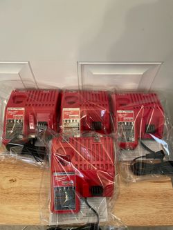 New Milwaukee Chargers M12/M18 $35 Each Cada Uno Firm-Firme