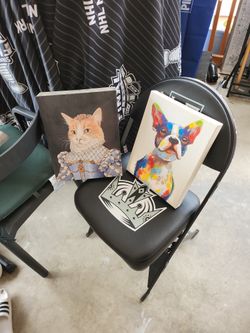 Canvas Pet Dog Cat Paintings