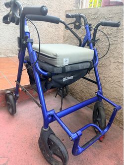 Drive Medical 4-Wheel Rollator Walker with Seat -works well