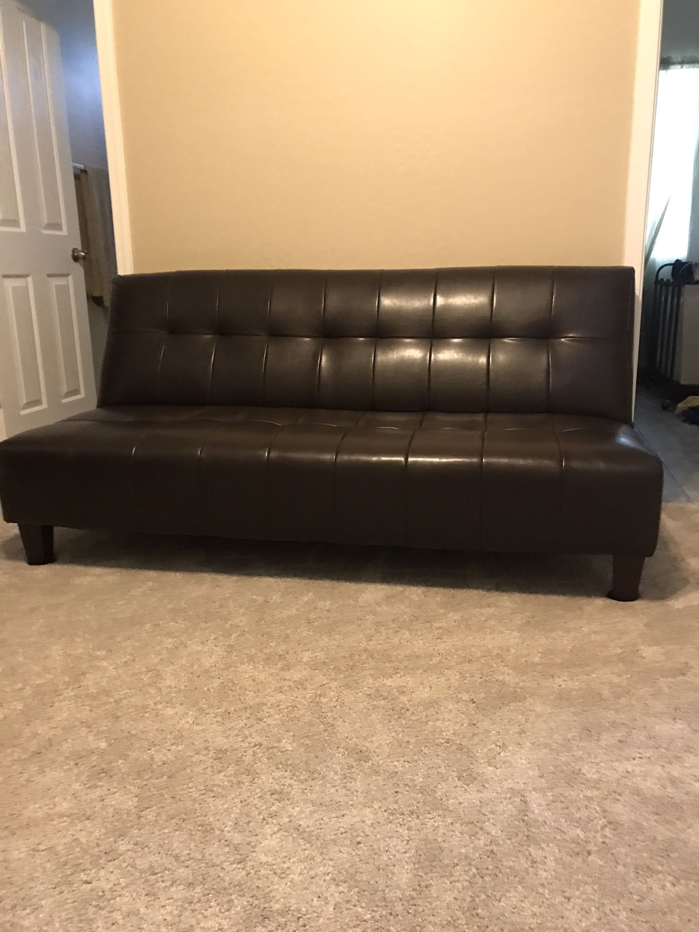 Leather futon