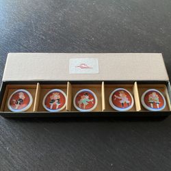 Ceramic Chopsticks Rest Set of 5 pieces in a box (New)