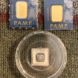 2 Grams Gold  999 Pamp Bars