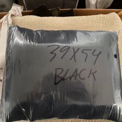 39" X 54" Twin Split Futon Chair Cover In Black, NEW