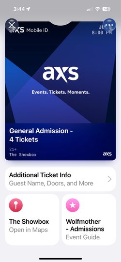 Wolfmother Tickets - Showbox 7.5.26