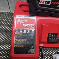 Milwaukee battery and charger