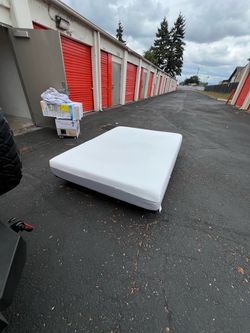 Bed frame and mattress (queen)