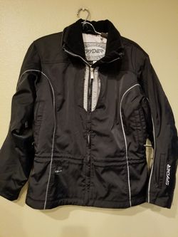 Ladies Sz 10 (M) Spyder Motorcycle jacket used for vacation last winter