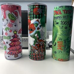 GRINCH Coffee Mug Tumbler 20oz Insulated Keeps Hot Or Cold For Hours