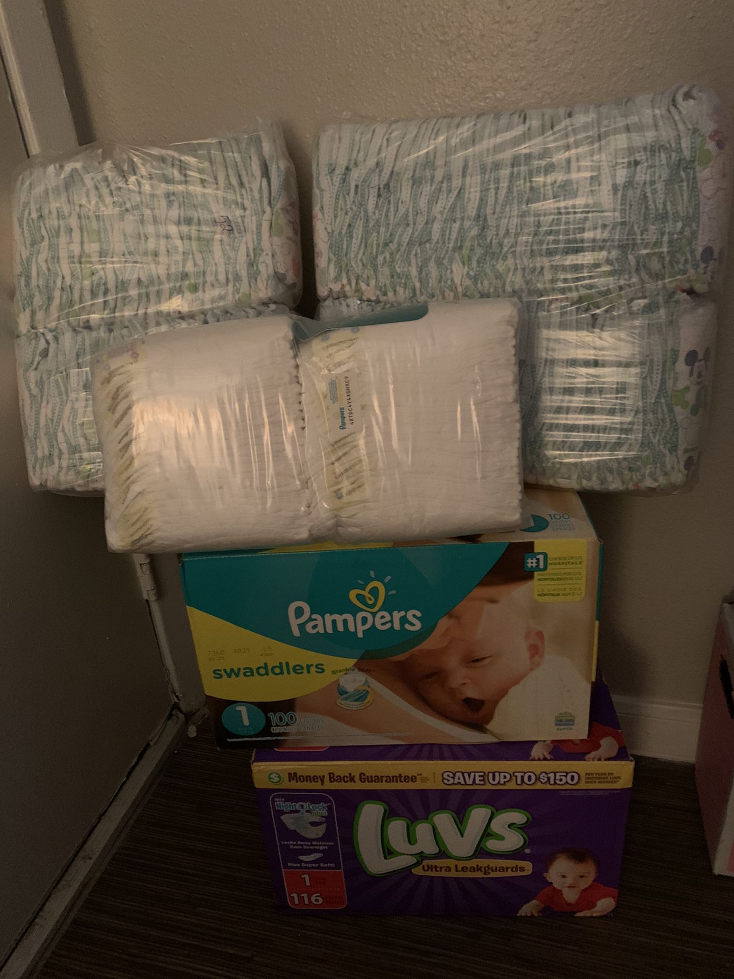 Size 1 diapers