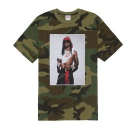 Supreme Playboy Carti Tee Woodland Camo