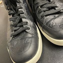 Gucci (Limited Edition) leather high tops, size 12 