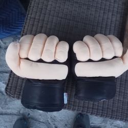 Professional UFC.  Plushie Fighting Gloves With Handles Inside 