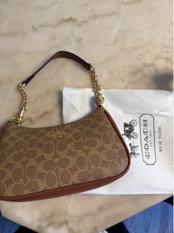 Coach Nolita Shoulder Bag Signature Canvas Tan/Beige - NEW