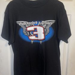 Rare Vintage Dale Earnhardt The Intimidator God Needed A Driver 2001 T Shirt XL