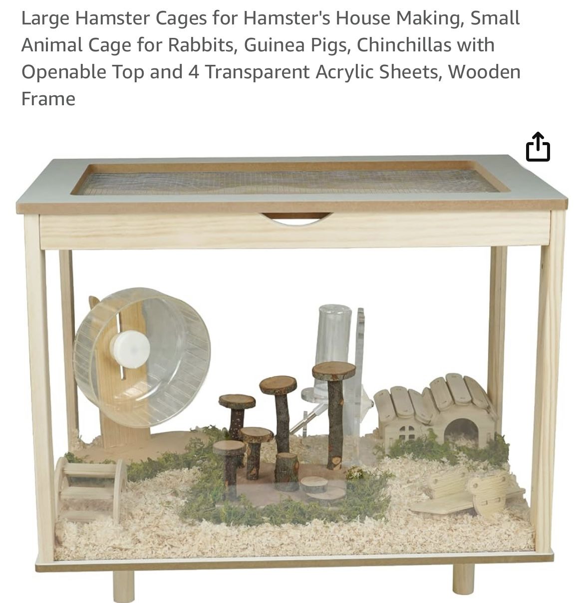 Hamster Cage And Water Dispenser