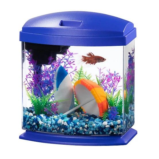 Aqueon 1 Gallon Betta Tank With Filter And Gravel