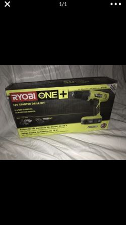 Ryobi 18 Volt Starter Drill Kit