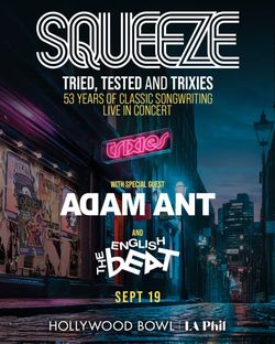 Squeeze, Adam Ant & English Beat @ Hollywood Bowl