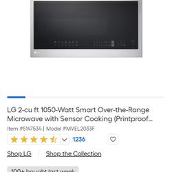 LG Smart Over The Range Microwave 