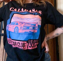 GLD Calabasas Raceway Vaporwave Graphic T-Shirt