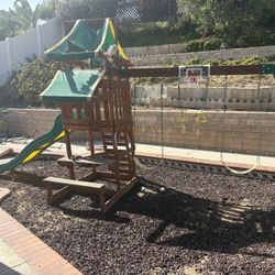 Kids Swing Set With Slide 