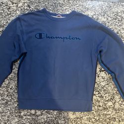 Champion Pullover Sweatshirt  – Medium – Blue